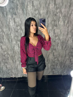 Cropped Xadrez Jully - Jujuba Moodas
