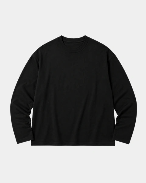 Camiseta de algodon Negro