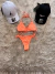 Bikini naranja fluo para atar en internet