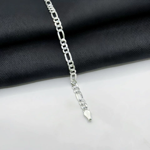 Pulseira 3x1 4mm em prata 925