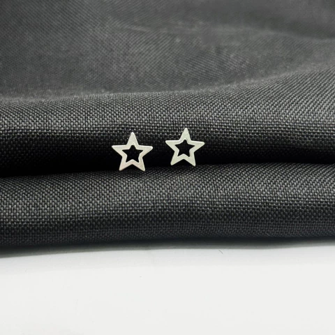 Brinco Estrela M em Prata 925