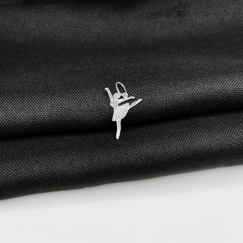 Pingente Bailarina em Prata 925