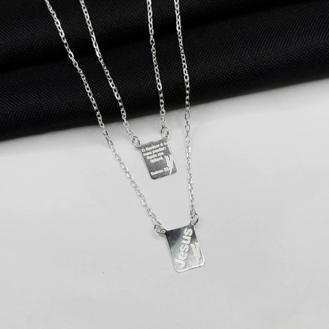 Escapulário Salmo 23 em Prata 925