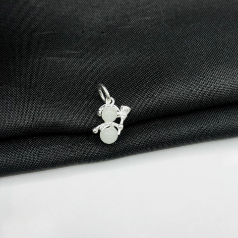 Berloque Boneco De Neve Em Prata 925