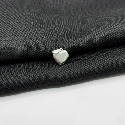 Pingente coração em prata 925