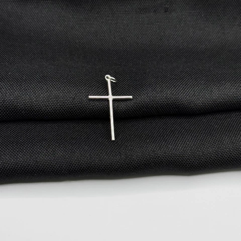 Pingente Cruz P em Prata 925