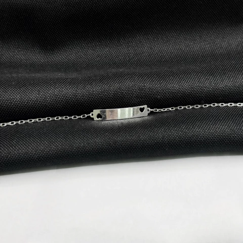 Pulseira baby coração em prata 925