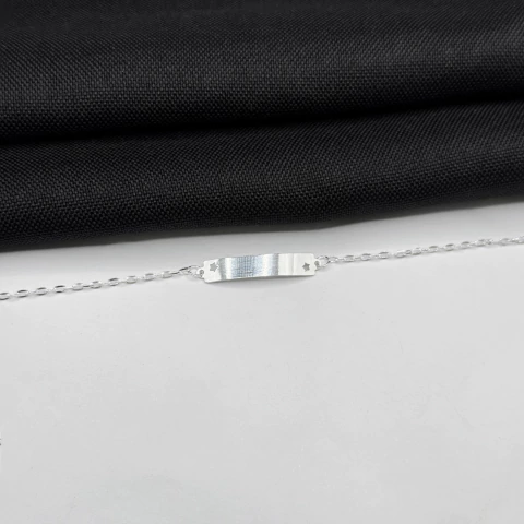 Pulseira Plaquinha Estrela em Prata 925