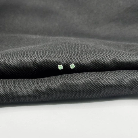 Brinco Zircônia Verde Acqua P em Prata 925