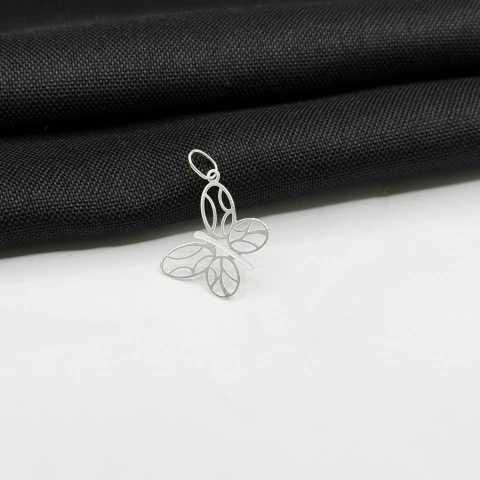 Pingente Borboleta Vazado em Prata 925