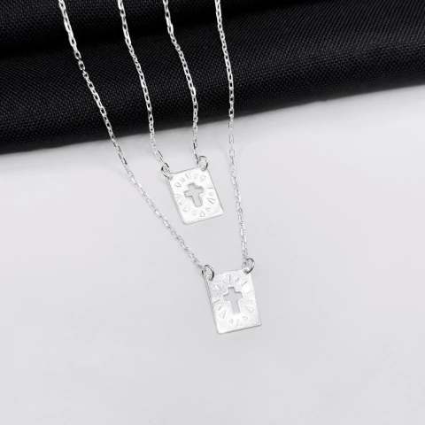 Escapulário Cruz em Prata 925