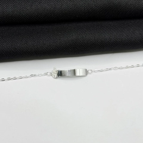Pulseira baby anjinho em prata 925
