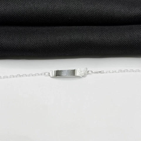 Pulseira baby borboleta em prata 925