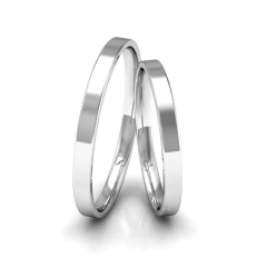 Aliança Polida 2mm em Prata 950 - comprar online