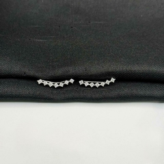 brinco ear cuff zircônia em prata 925