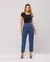 CALÇA JEANS MOM FEMININA CINTURA ALTA