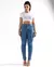 Calça Jeans Mom Feminina Cintura Alta Básica com Elastano