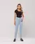 Calça Jeans Mom Cintura Alta Básica com Elastano - BE GRINGA