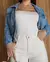 Jaqueta Jeans Feminina Cropped - BE GRINGA