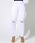 CALÇA JEANS FEMNINA SKINNY INTERMEDIARIA RASGO JOELHO - BRANCO - comprar online