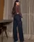 Calça Jeans Wide Leg Feminina Cintura Alta Cargo com Elastano na internet