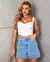 Shorts Jeans Mom Feminino Cintura Alta Básico