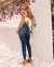 CALÇA JEANS SKINNY HOT BIELÁSTICO EXTREME POWER FEMININA CINTURA ALTA BÁSICA - BE GRINGA