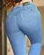 CALÇA JEANS SKINNY FEMININA BIELASTICO EXTREME POWER CINTURA MÉDIA RECORTE BARRA - comprar online
