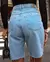 BERMUDA JEANS JORTS FEMININO CINTURA MÉDIA BARRA NO FIO - BE GRINGA
