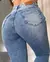 CALÇA JEANS SKINNY FEMININA CINTURA MÉDIA DETALHE BOLSO - comprar online
