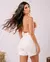 SHORTS JEANS MOM FEMININO CINTURA ALTA BÁSICO OFF WHITE - comprar online