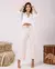 CALÇA JEANS OFF PANTACOURT FEMININA CINTURA ALTA COM CINTO OFF WHITE