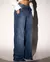 CALÇA JEANS WIDE LEG FEMININA CINTURA ALTA VINTAGE na internet