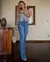 Calça Jeans Flare Feminina Cintura Média Barra Larga - comprar online