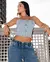 Top Jeans Corselet Feminino - BE GRINGA