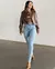 Calça Jeans Skinny Hot Feminina Cintura Alta com Cinto
