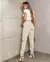 CALÇA SARJA MOM FEMININA CINTURA ALTA COLOR