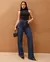 Calça Jeans Feminina Wide Leg Barra Desfiada - comprar online