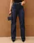 Calça Jeans Feminina Wide Leg Barra Desfiada - BE GRINGA