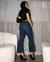 CALÇA JEANS CROPPED FLARE FEMININA CINTURA MÉDIA COM BOTÕES NA BARRA - BE GRINGA