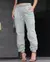 CALÇA SARJA JOGGER FEMININA CINTURA MÉDIA CARGO na internet
