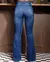 Calça Jeans Flare Feminina Cintura Média com Cinto na internet
