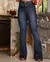 Calça Jeans Flare Feminina Cintura Média com Cinto na internet