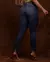 Calça Jeans Skinny Feminina Cintura Média Abertura Traseira Barra - loja online