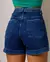 Shorts Jeans Mom Feminino Cintura Alta Detalhe Cós na internet