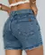 Shorts Jeans Mom Feminino Cintura Alta com Cinto - BE GRINGA
