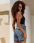 Shorts Jeans Mom Feminino Cintura Alta com Cinto na internet