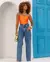 Calça Jeans Wide Leg Feminina Cintura Alta com Cinto