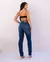 Calça Jeans Reta Feminina Cintura Alta com Elastano na internet