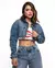 Jaqueta Jeans Feminina Over Cropped na internet